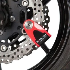 Antivol BLOQUE DISQUE ALARME SRA Rouge KOOROOM -Vélo Équipement Magasin antivol bloque disque alarme sra rouge kooroom 2