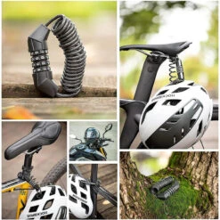 ROCKBROS Câble Antivol Casque Vélo Cadenas à Combinaison à 4 Chiffres Noir 1,5m -Vélo Équipement Magasin cable antivol casque velo cadenas a combinaison a 4 chiffres noir 15m 6