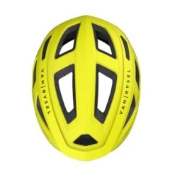 CASQUE VELO ROUTE ROADR 500 JAUNE FLUO -Vélo Équipement Magasin casque velo route roadr 500 jaune fluo 5