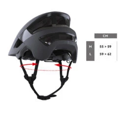 Rockrider CASQUE VTT AM ENDURO FEEL NOIR -Vélo Équipement Magasin casque vtt am enduro feel noir 5