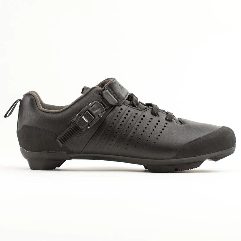 CHAUSSURES VELO GRAVEL ET ROUTE CUIR A LACETS SPD GRVL 520 NOIRE 4 CHAUSSURES VELO GRAVEL ET ROUTE CUIR A LACETS SPD GRVL 520 NOIRE – Image 3