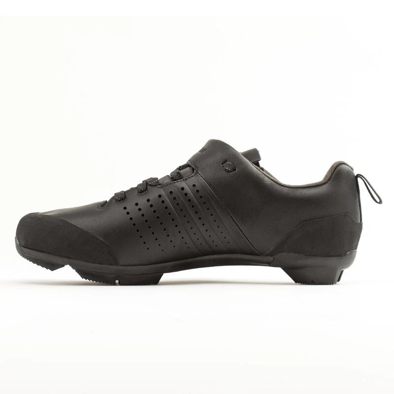 CHAUSSURES VELO GRAVEL ET ROUTE CUIR A LACETS SPD GRVL 520 NOIRE 5 CHAUSSURES VELO GRAVEL ET ROUTE CUIR A LACETS SPD GRVL 520 NOIRE – Image 4