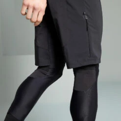 Rockrider COMBO SHORT / SOUS SHORT, 2 EN 1, DE VELO VTT EXPL 500 HOMME NOIR -Vélo Équipement Magasin combo short sous short 2 en 1 de velo vtt expl 500 homme noir 6