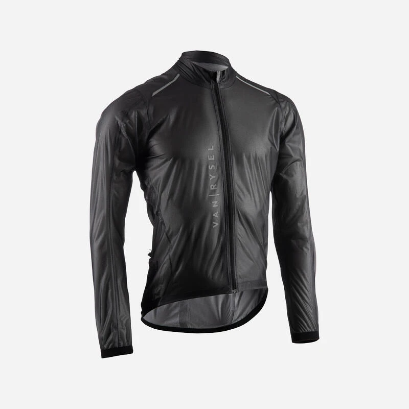 Coupe Pluie Vélo Route Manches Longues Homme - Racer Ultralight Noir 3 Coupe Pluie Vélo Route Manches Longues Homme - Racer Ultralight Noir