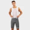 Cuissard Vélo Court Homme Cyclisme BX Fassa Gris