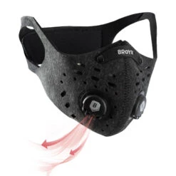 DEMI MASQUE FILTRANT SPORT 700 BROYX + 2 FILTRES INCLUS -FFP1- -Vélo Équipement Magasin demi masque filtrant sport 700 broyx 2 filtres inclus ffp1 6