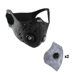 DEMI MASQUE FILTRANT SPORT 700 BROYX + 2 FILTRES INCLUS -FFP1- -Vélo Équipement Magasin demi masque filtrant sport 700 broyx 2 filtres inclus ffp1 9