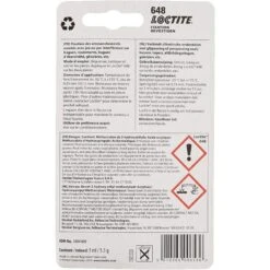 Fixation BlocPresse Produit D'Assemblage Haute 648 (5 Ml) - Loctite 1804409 Vert -Vélo Équipement Magasin fixation blocpresse produit dassemblage haute 648 5 ml loctite 1804409 vert 1