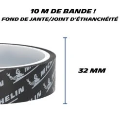 Fond De Jante Tubeless 32 Mm X 10 M MICHELIN - Compatible VTT, Vélo De Montagne -Vélo Équipement Magasin fond de jante tubeless 32 mm x 10 m michelin compatible vtt velo de montagne 1