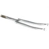 Fourche De Piste à Couronne Plate, Filetage 1 Pouce - Chrome -Vélo Équipement Magasin fourche de piste a couronne plate filetage 1 pouce chrome