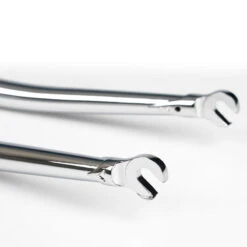 Fourche De Piste à Couronne Plate, Filetage 1 Pouce - Chrome -Vélo Équipement Magasin fourche de piste a couronne plate filetage 1 pouce chrome 2