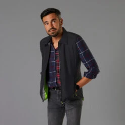 BTWIN GILET VELO SANS MANCHE REVERSIBLE CERTIFIE EPI VISIBILITE JOUR NUIT 560 HOMME -Vélo Équipement Magasin gilet velo sans manche reversible certifie epi visibilite jour nuit 560 homme 8