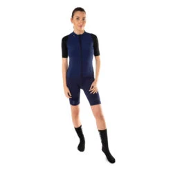 Maillot à Manches Courtes De Vélo Pour Femme ECOON Annemasse Bleu Marine -Vélo Équipement Magasin maillot a manches courtes de velo pour femme ecoon annemasse bleu marine 2
