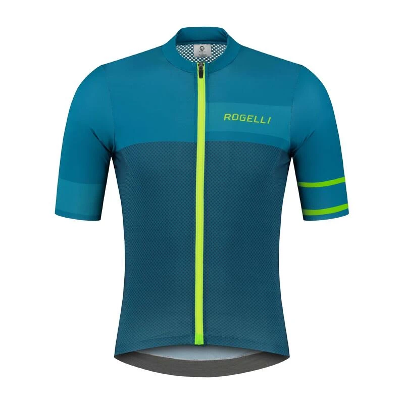 Rogelli Maillot Manches Courtes Velo Homme - Block 3 Rogelli Maillot Manches Courtes Velo Homme - Block