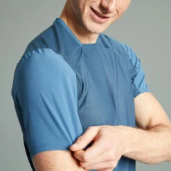 Rockrider MAILLOT MANCHES COURTES VELO VTT EXPL100 HOMME BLEU -Vélo Équipement Magasin maillot manches courtes velo vtt expl100 homme bleu 7