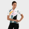 Maillot Vélo Manches Courtes Femme Cyclisme M2 Pinerolo Blanc -Vélo Équipement Magasin maillot velo manches courtes femme cyclisme m2 pinerolo blanc