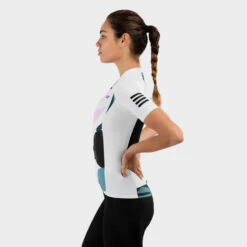 Maillot Vélo Manches Courtes Femme Cyclisme M2 Pinerolo Blanc -Vélo Équipement Magasin maillot velo manches courtes femme cyclisme m2 pinerolo blanc 2