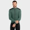 Maillot Vélo Thermique Homme Cyclisme M4 Volta Vert Armée