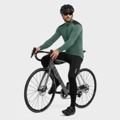 Maillot Vélo Thermique Homme Cyclisme M4 Volta Vert Armée -Vélo Équipement Magasin maillot velo thermique homme cyclisme m4 volta vert armee 3