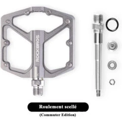 ROCKBROS Pédale Vélo En Alliage D'aluminium Pour Vélo Bicyclette Cyclisme VTT Titane -Vélo Équipement Magasin pedale velo en alliage daluminium pour velo bicyclette cyclisme vtt titane 2