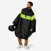 BTWIN PONCHO PLUIE VISIBILITE JOUR VELO VILLE 120 NOIR JAUNE FLUO -Vélo Équipement Magasin poncho pluie visibilite jour velo ville 120 noir jaune fluo