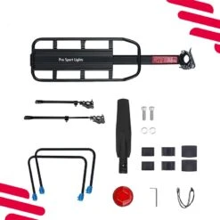 Porte-Bagage Et Garde-boue - Porte-Bagage Arrière Avec QR -Vélo Équipement Magasin porte bagage et garde boue porte bagage arriere avec qr 1