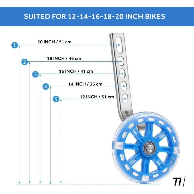 Roues D'entraînement Pour Vélo Pour Enfants De 12 à 20 Pouces - Noir 5 Roues D'entraînement Pour Vélo Pour Enfants De 12 à 20 Pouces - Noir – Image 3