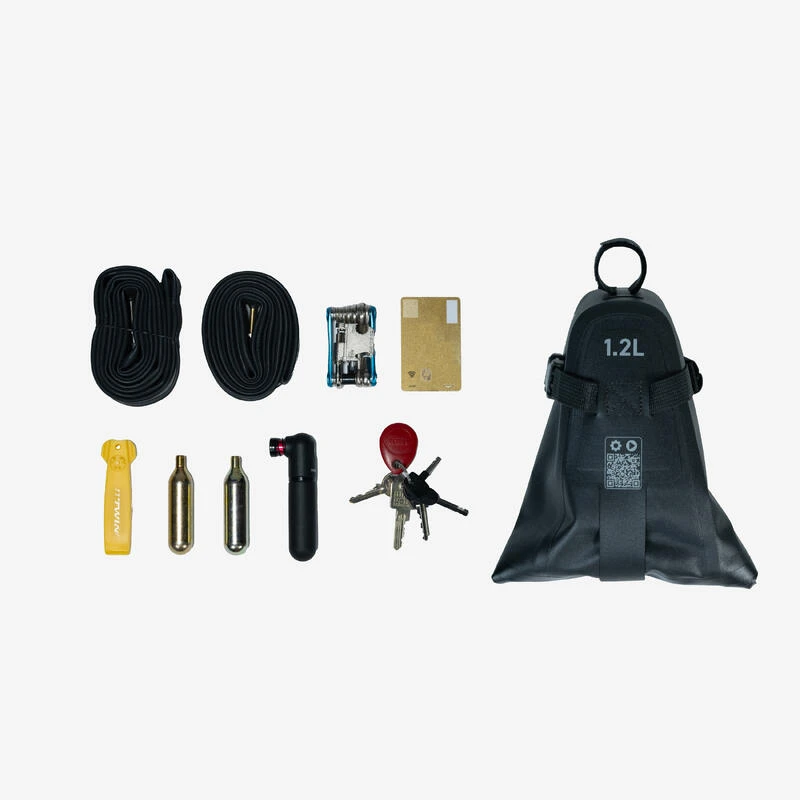 Riverside Sacoche De Selle Vélo étanche IPX4 1,2L - Noir 4 Riverside Sacoche De Selle Vélo étanche IPX4 1,2L - Noir – Image 2