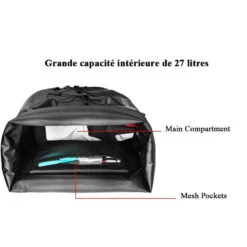 ROCKBROS Sacoche Vélo Porte Bagages Multifonctionnel Sac De Siège De Vélo Étanche 20-27L -Vélo Équipement Magasin sacoche velo porte bagages multifonctionnel sac de siege de velo etanche 20 27l 5