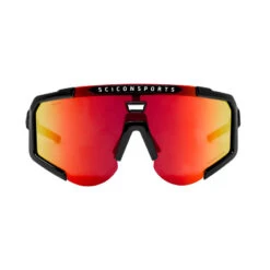 Scicon Aeroscope Lunettes De Sports (Noir Brillant/Rouge Miroir) -Vélo Équipement Magasin scicon aeroscope lunettes de sports noir brillantrouge miroir 2