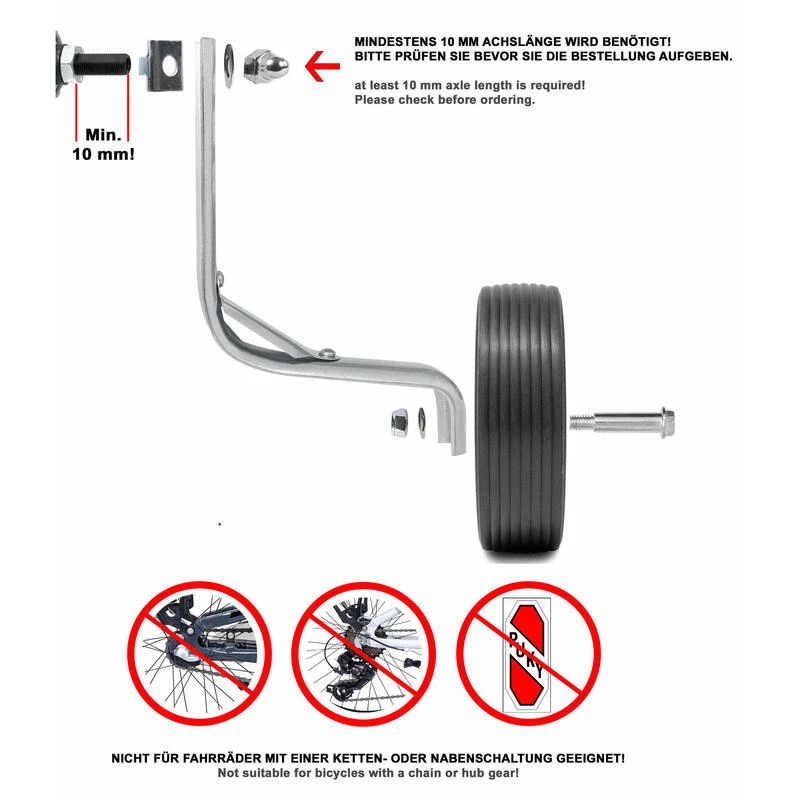 Stabilisateurs Pour Vélo Enfant Universel Pour 12 14 16 18 Pouces -extra Larges 7 Stabilisateurs Pour Vélo Enfant Universel Pour 12 14 16 18 Pouces -extra Larges – Image 5