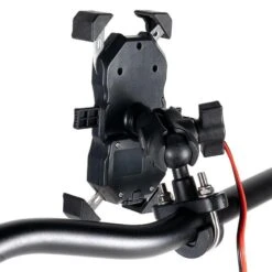 Support Smartphone INDUCTION/USB STATIK Noir KOOROOM -Vélo Équipement Magasin support smartphone inductionusb statik noir kooroom 3