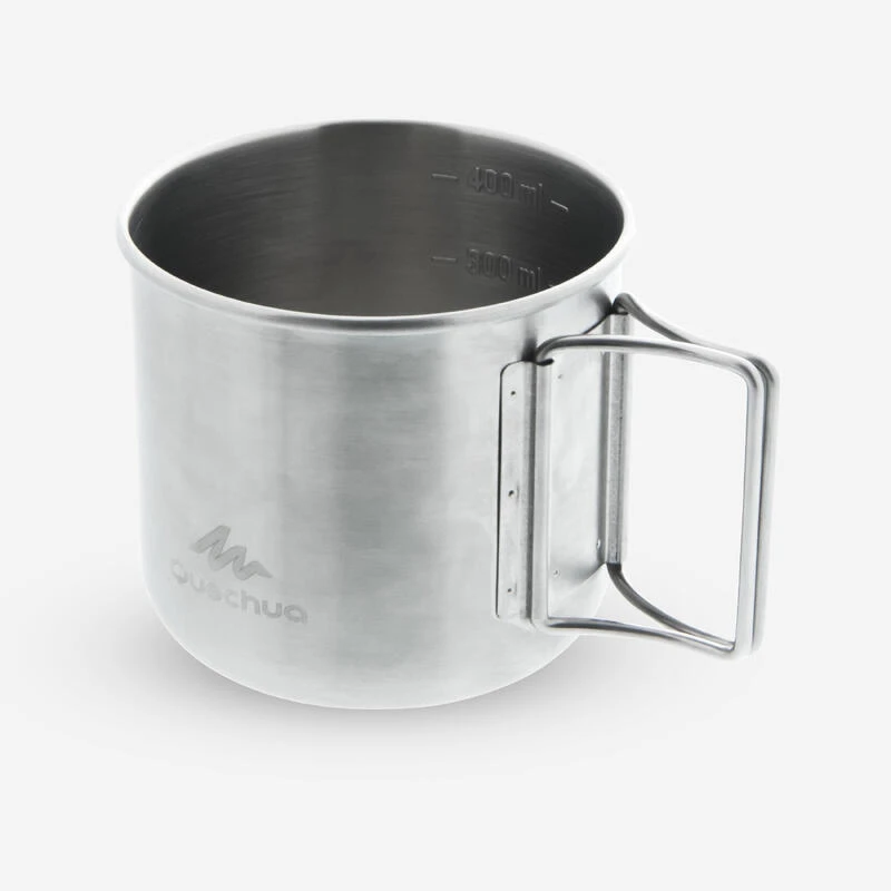 Quechua Tasse Camp Du Randonneur MH150 Inox (0,4 Litre) 3 Quechua Tasse Camp Du Randonneur MH150 Inox (0,4 Litre)