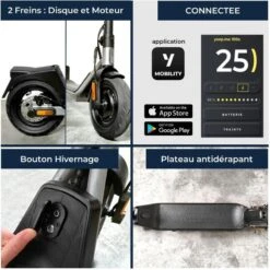 Trottinette électrique YEEP.ME 100a Sport - 10'' 750W 55km - Garantie 5 Ans 11 Trottinette électrique YEEP.ME 100a Sport - 10'' 750W 55km - Garantie 5 Ans -Vélo Équipement Magasin trottinette electrique yeepme 100a sport 10 750w 55km garantie 5 ans 2
