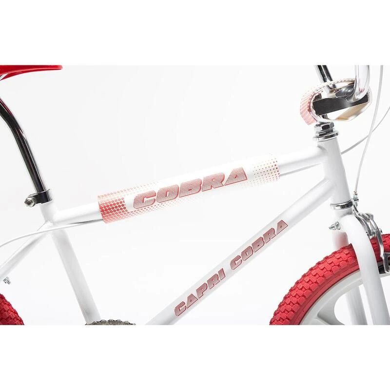 Vélo BMX Rétro Capri Cobra Blanc - Rouge 4 Vélo BMX Rétro Capri Cobra Blanc - Rouge – Image 2