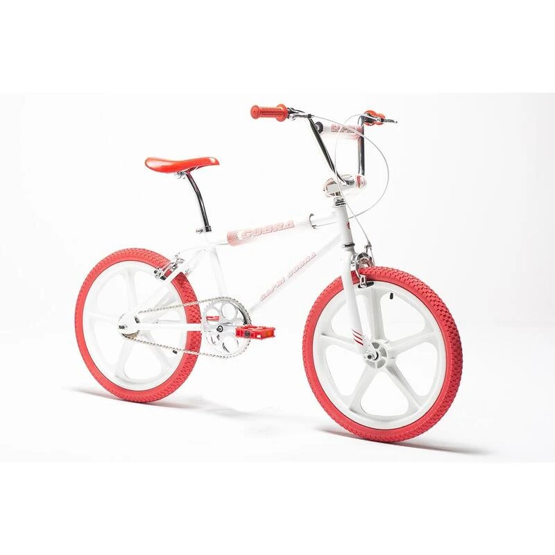 Vélo BMX Rétro Capri Cobra Blanc - Rouge 5 Vélo BMX Rétro Capri Cobra Blanc - Rouge – Image 3