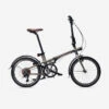 VELO PLIANT BTWIN FOLD 560 ALUMINIUM BRUT VERNIS -Vélo Équipement Magasin velo pliant btwin fold 560 aluminium brut vernis