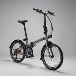 VELO PLIANT BTWIN FOLD 560 ALUMINIUM BRUT VERNIS -Vélo Équipement Magasin velo pliant btwin fold 560 aluminium brut vernis 4