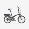 BTWIN Vélo Pliant électrique E FOLD 100 Noir -Vélo Équipement Magasin velo pliant electrique e fold 100 noir