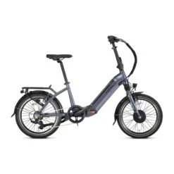 Vélo Équipement Magasin 9 Vélo Pliant électrique Popal E-Folt Tourer - Moteur De Roue Avant - 420Wh - Gris