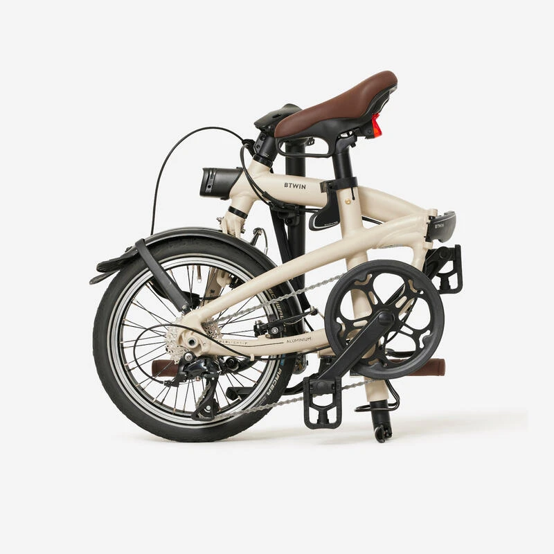 BTWIN VELO PLIANT ULTRA COMPACT FOLD LIGHT 1 SECONDE BEIGE 4 BTWIN VELO PLIANT ULTRA COMPACT FOLD LIGHT 1 SECONDE BEIGE – Image 2