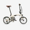 BTWIN VELO PLIANT ULTRA COMPACT FOLD LIGHT 1 SECONDE BEIGE -Vélo Équipement Magasin velo pliant ultra compact fold light 1 seconde beige