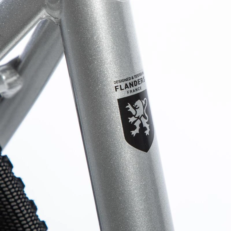 VELO ROUTE HOMME CYCLOTOURISME RC100 GRIS 12 VELO ROUTE HOMME CYCLOTOURISME RC100 GRIS – Image 10