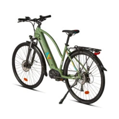 Vélo Tout Chemin électrique - NEOMOUV RAIPON 2- Kaki -Vélo Équipement Magasin velo tout chemin electrique neomouv raipon 2 kaki 1