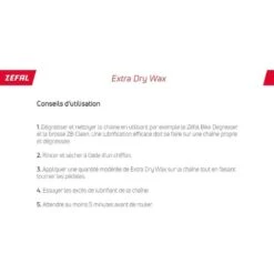 ZEFAL Extra Dry Wax -Lubrifiant Chaîne Vélo à Base De Cire 120 ML -Vélo Équipement Magasin zefal extra dry wax lubrifiant chaine velo a base de cire 120 ml 3